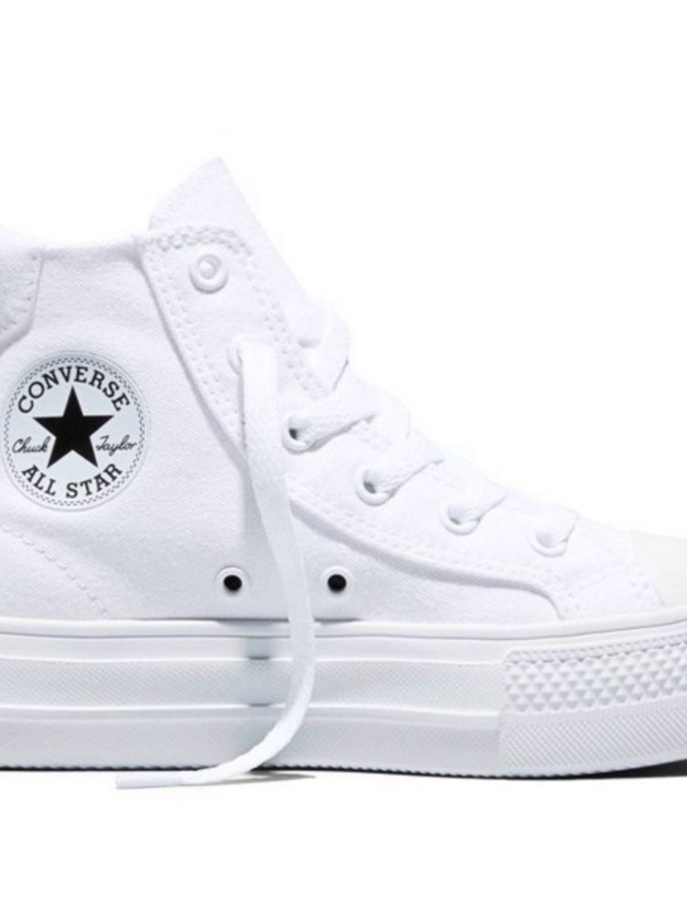 Converse Chuck Taylor All Star High Top Sneakers - White NIB NEW - Picture 4 of 6
